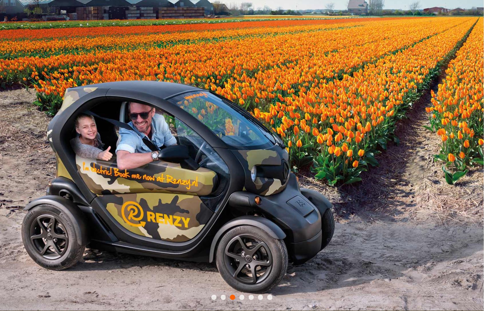 オランダ春イベント_キューケンホフのチューリップ畑を車で観光